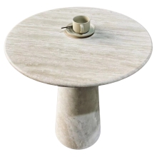 Travertine Dining Coffee Table with Villa Floor Tiles
