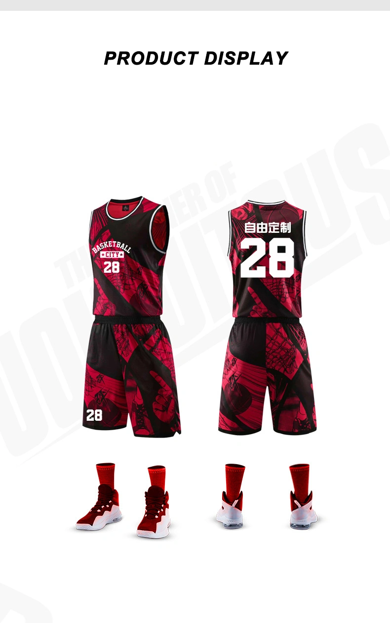 Men Women Custom Cheap Blank Cool Camouflage Basketball Uniforms Latest Sublimated Basketball Jersey