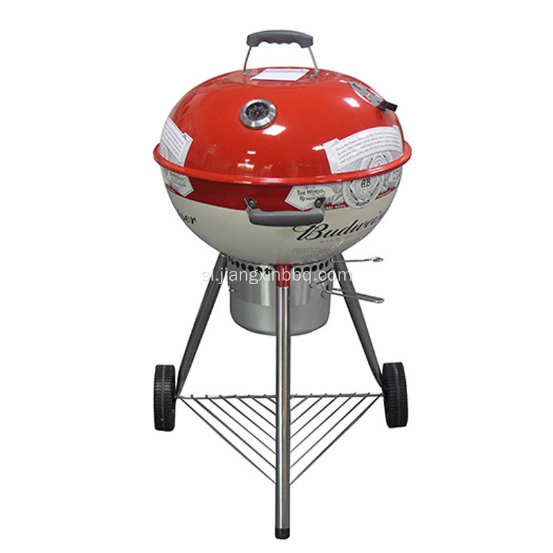 Decal මුද්‍රණය සහිත අඟල් 18 Kettle Grill