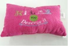 22*30cm square embroidered travel pillow