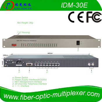 pcm 30 channel multiplexer Pots(RJ45) Over E1 Pcm Multiplexer