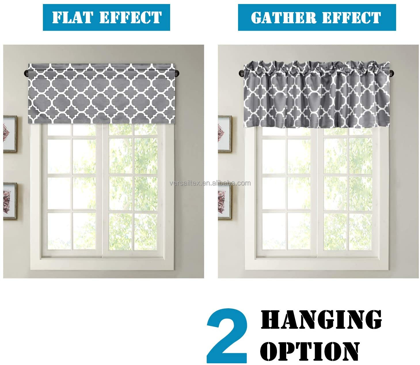 Geo Print Curtain Valance Geo Print Curtain Valance