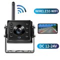 12-24V Auto Inversione della telecamera Wireless Night Vision IP68 Veicolo con telecamera WiFi impermeabile, auto, SUV, camion, telecamera di backup RV