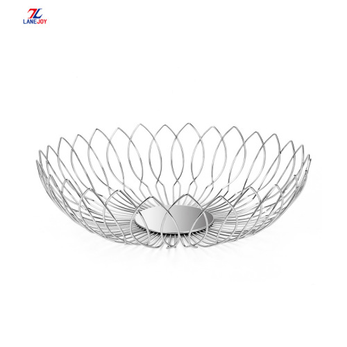 304 Stainless Steel wire fruit Storage Basket