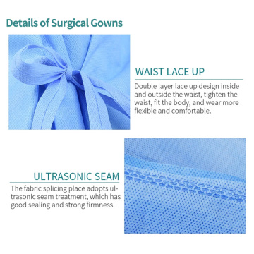 SMS Fabric Reinforced Surgical Gown