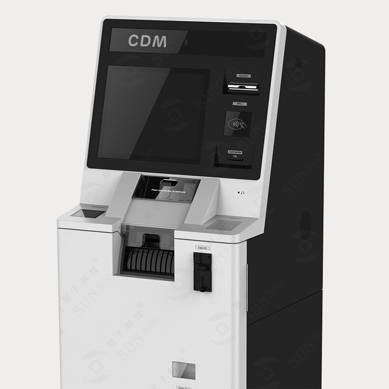 آلة إيداع الأوراق النقدية مع قبول العملات المعدنية