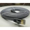 Плоская нейлоновая оплетка Cat7 с проводом RJ45 Lan