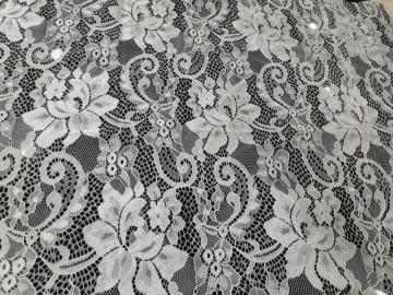 Popular Nylon Flower Pattern Lace Fabric