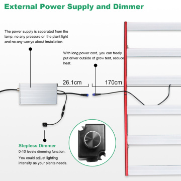 Barra de luz LED de crecimiento de 600w con infrarrojos rojos