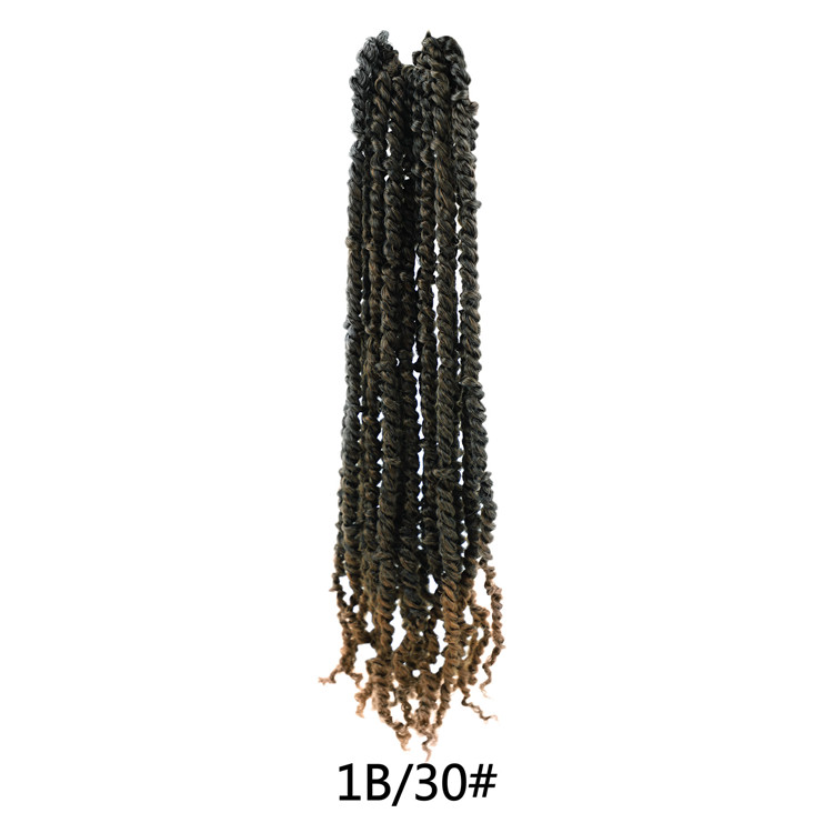 Pretwisted Passion Twist Crochet Braids Pre looped Senegalese Spring Twist Ombre Braids Synthetic Crochet Hair