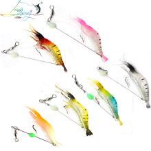 9CM 6G Trout Fishing Lures: Soft Plastic Prawns and Shrimp Lures in PVC Material