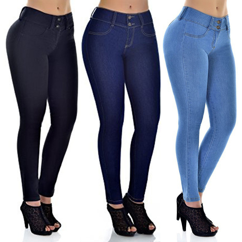 skinny jeans denim butt lift women jeans