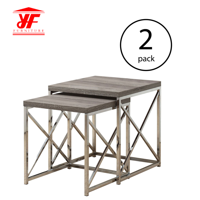 Metal Leg Side Table