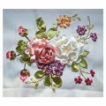 Ribbon Embroidery Kit Liten färsk 3D målningskanvas