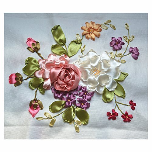 Ribbon Embroidery Kit Small Fresh 3D Painting Canvas