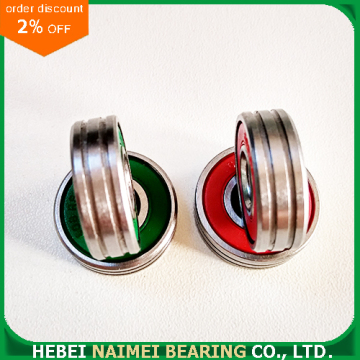 Red Plastic Seal Bearing 608-2RS with Double Grooves
