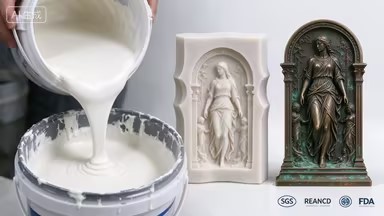 مطاط السيليكون المعالج بالقصدير للبرونز المقلد Tin Cure Silicone Rubber for Imitation Bronze