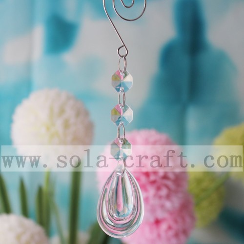 Pendentifs en plastique de lampe de lustre de cristaux pour la décoration