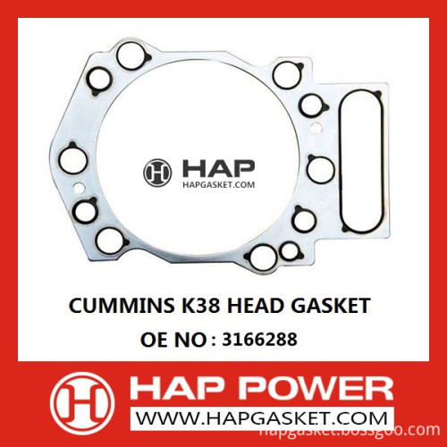 CUMMINS K38 HEAD GASKET 3166288