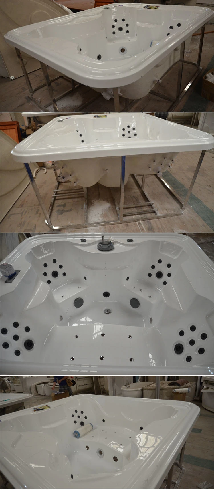 Luxury Small Size Jet Whirlpool Two Lounge Modern SPA Tub