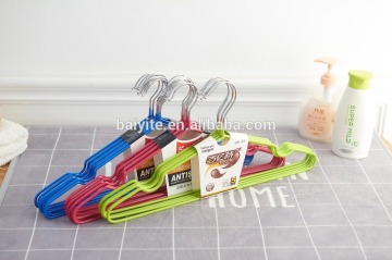 metal clothes hanger, metal wire clothes hanger coated with plastic