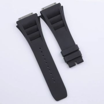 Richard RM030/35-01/35-02 055 Metal Head Particle Original FKM Fluorine Rubber 25mm Watch Strap