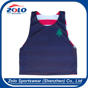 Customized Sublimation Reversible Lacrosse Mesh Pinnies