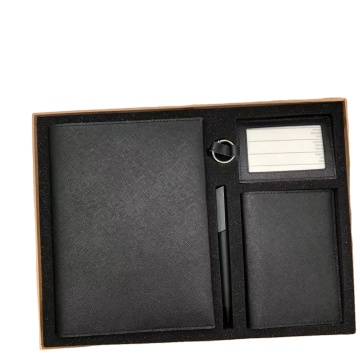 Luxury Leather Notebook Gift Set with Pen - Business Diary Gift