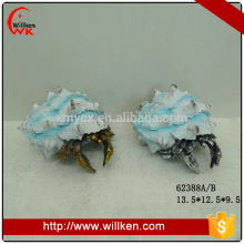 Home decor resin artificial conch shells pagurian decoration