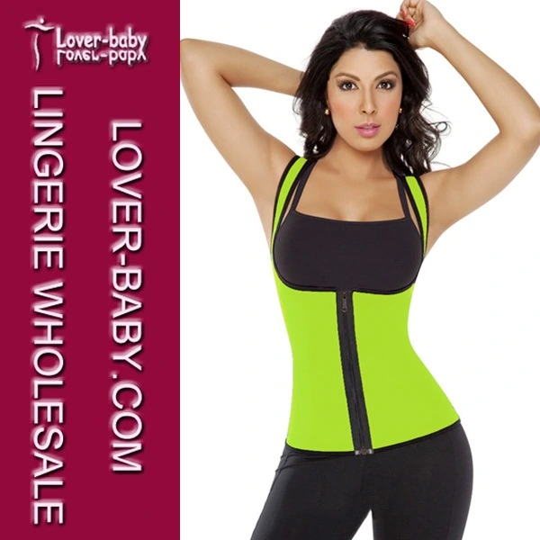 Women Sport Vest Training Shirt Gym Tops (L42659-3)