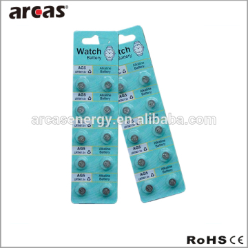 AG5 1.5v button cell AG battery, without mercury AG battery, enviorment protection button cell AG battery.