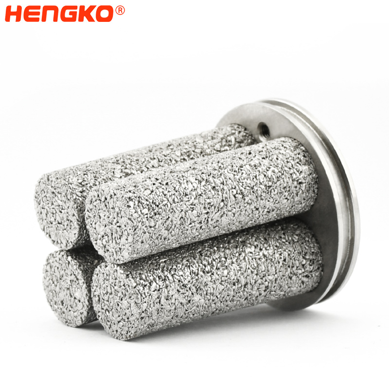 High temperature sintered  stainless steel 316 l metal powder microporous filter cartridge  porous filter