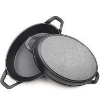 Mini Cast Iron Cake Baking Pan for Biscuits - Nonstick Direct Factory