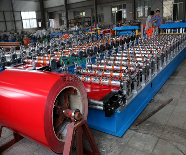 FX metal roof shingles roll forming machine