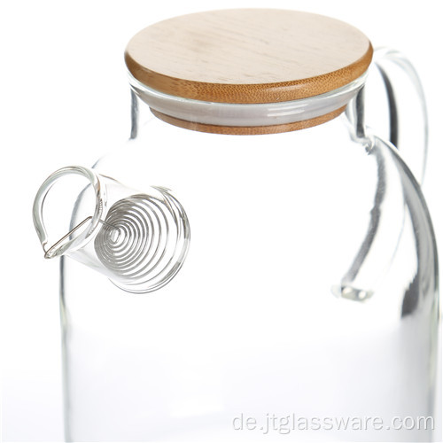 50oz handgemachte Wasser-Teekanne aus Borosilikatglas