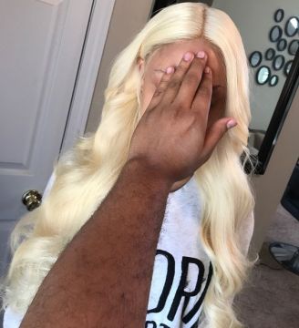 Good quality real human straight body wave highlight color remy hair wigs 10Agrade 13x4 brazillian lace wigs 613 lace front wigs