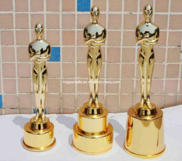 Polyresin Oscar Statue Golden Man Figurine Souvenir