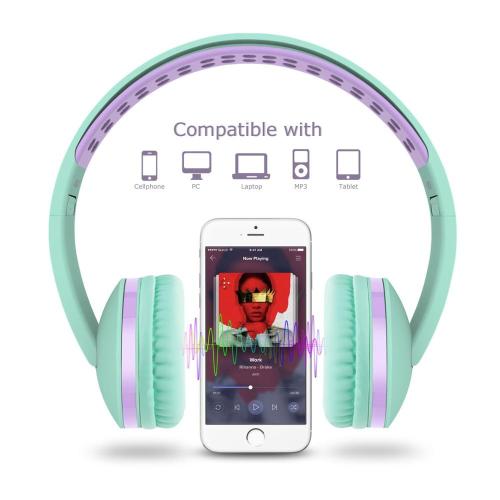 Auriculares estéreo plegables para niños y niñas