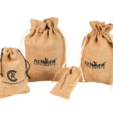 Large jute tote pouch wholesale