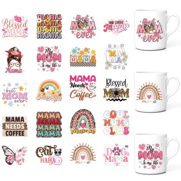 Hot Sale Cartoon Stickers and Vinyl Transfers for Glass Cups - Ready to Ship
