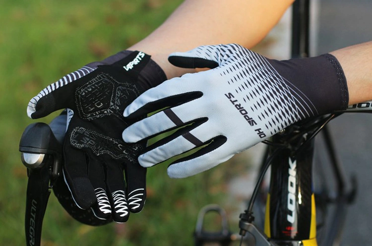 Wholesale Sunscreen Breathable Sweat-Absorbent Non-Slip Unisex Cycling Full-Finger Motorcycle Gloves