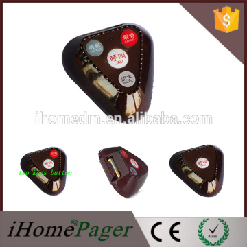 Restaurant attendant pager wireless table call transmitter