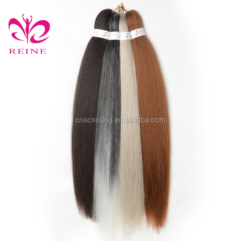 Japanese Synthetic Hot selling 100% Soft Pre stretched Layered Yaki braiding hair wholesale pre-stretched  braid