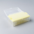 使い捨てプラスチックマイクロ200ul黄色のヒントピペットチップ