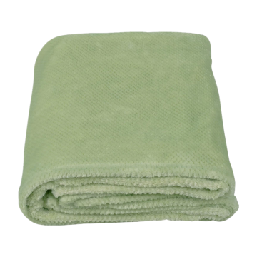 Flannel Fleece  Solid Jacquard Weave Pattern Blanket