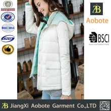 2015 Hot Selling Detachable Women Down Jacket Two Sides Wear