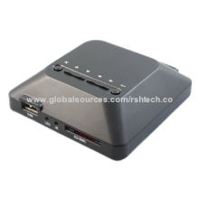 Full HDD Media Player/1,080P Media Box, Supports Plug-and-play Function