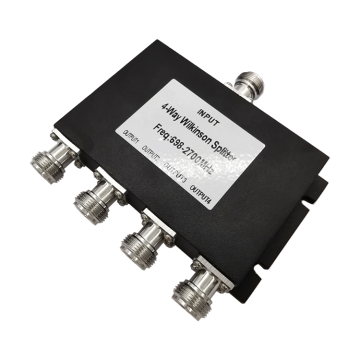 Wilkinson 4-Way Microstrip Power Splitter for 700-2700MHz, 50 Ohm N Female Connector