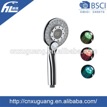 Plastic water saving shower head , rain shower head , led shower head