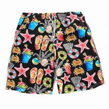Beach Theme Swim Trunks, Eye-catching Visual Effects and Wearing Casually